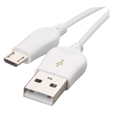Cavo di Ricarica Rapida e Dati USB-A 2.0 a Micro USB-B 2.0 1m - Bianco Cavo di Ricarica Rapida e Dati USB-A 2.0 a Micro USB-B 2.0 1m - Bianco