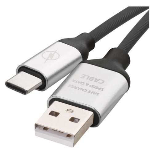 cavo usb-a a usb-c 1m nero ricarica dati usb-c emos sm7025bl