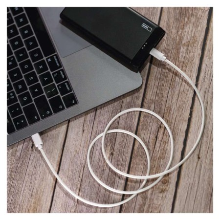 Cavo USB-C a USB-C 2.0 1m Bianco – Ricarica e Trasferimento Dati | EMOS SM7027W