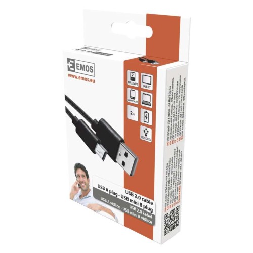 CAVO mini USB-B 2.0 a USB-A 2.0 2m... CAVO mini USB-B 2.0 a USB-A 2.0 2m...
