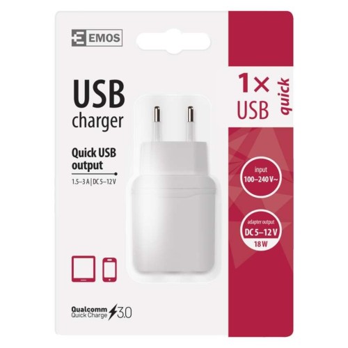 Caricabatterie USB 18W Quick Charge... Caricabatterie USB 18W Quick Charge...