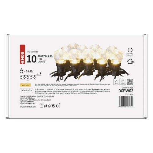 Catena Luminosa LED con 10 Lampadine...