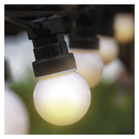 Catena Luminosa LED con 10 Lampadine Opache, 5 m, per Interni ed Esterni, Luce Calda Bianca | EMOS DCPW01