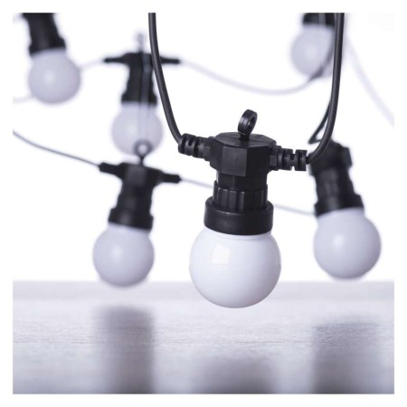 Catena Luminosa LED con 10 Lampadine Opache, 5 m, per Interni ed Esterni, Luce Calda Bianca | EMOS DCPW01