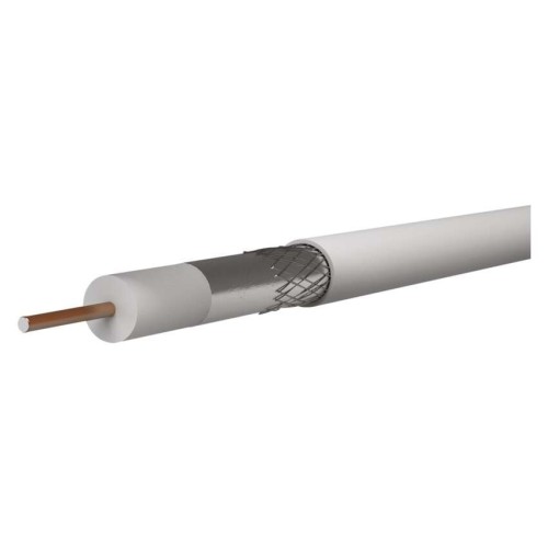 Cavo Coassiale 100m su Bobina, Ø 6,8 mm, per Ricezione Segnale TV e SAT | EMOS S5381 Cavo Coassiale 100m su Bobina, Ø 6,8 mm, per Ricezione Segnale TV e SAT | EMOS S5381