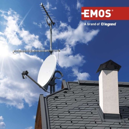Cavo Coassiale 100m su Bobina, Ø 5 mm, Rame Puro, Tripla Schermatura, per Ricezione Segnale TV e SAT | EMOS S5252