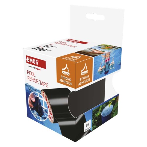 Nastro Riparatore per Piscina Nero, 10cm x 100cm - EMOS F6110
