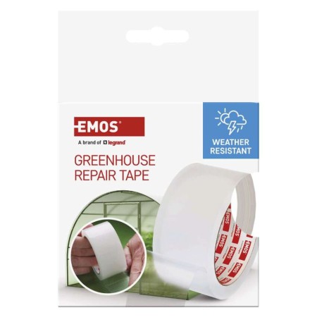 Nastro per Serre Trasparente, 50mm x 25m, Resistente agli Agenti Atmosferici e UV, per Policarbonato e Vetro | EMOS F6200