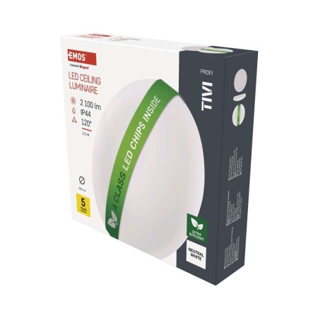 Plafoniera LED TIVI Classe A 12.5W: 130W Equivalente | Emos ZM3408