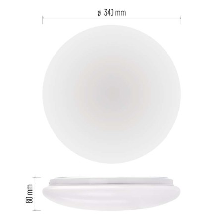 Plafoniera LED FIONI 18W: 110W Equivalente | Emos ZM1121