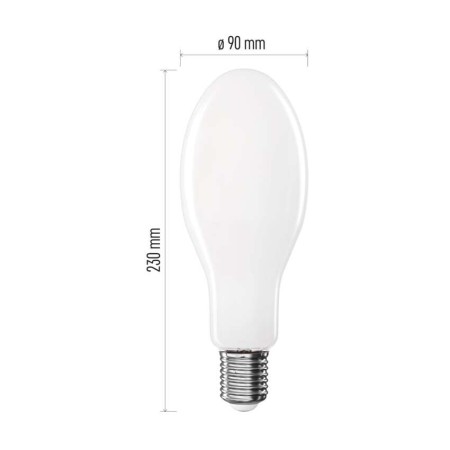 Lampadina LED a Filamento ED90 E40 36W 4000K 6000LM | Illuminazione Stradale Efficiente | Emos ZF5754