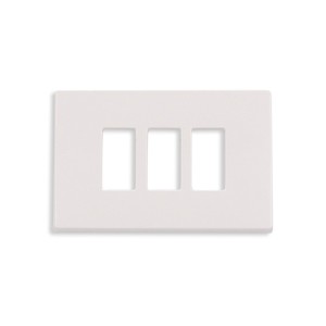 Placca 3 fori bianco crema Venus Marlanvil 1863.3F compatibile Magic