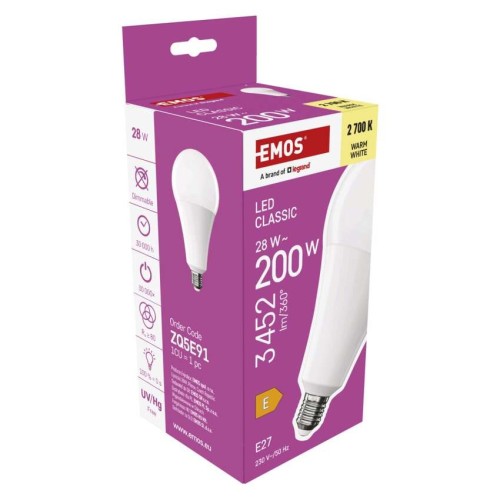 Lampadina LED Goccia E27 A95 28W... Lampadina LED Goccia E27 A95 28W...