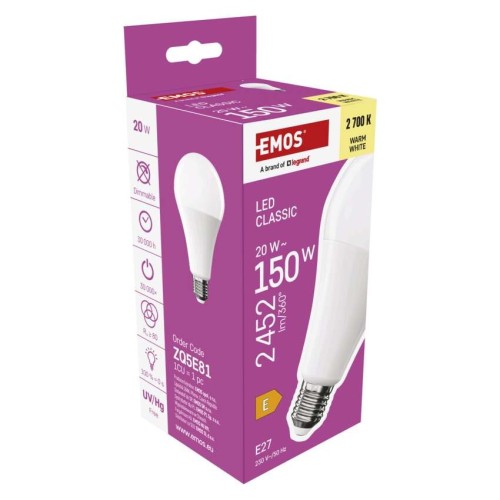 Lampadina LED Goccia E27 A80 20W... Lampadina LED Goccia E27 A80 20W...