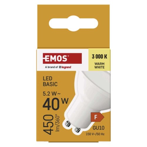 Lampadina LED GU10 5.2W (40W) 450lm... Lampadina LED GU10 5.2W (40W) 450lm...