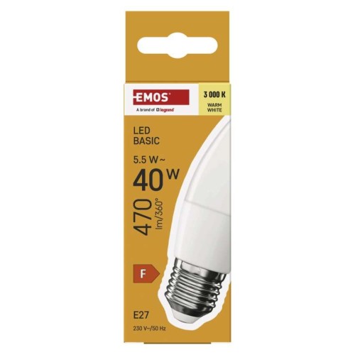 Lampadina LED Oliva E27 5.5W (40W)... Lampadina LED Oliva E27 5.5W (40W)...
