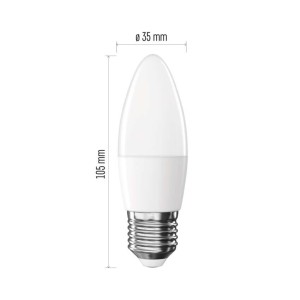 Lampadina LED E27 4.2W 4000K Luce Naturale 470lm | EMOS ZQ4E23 2