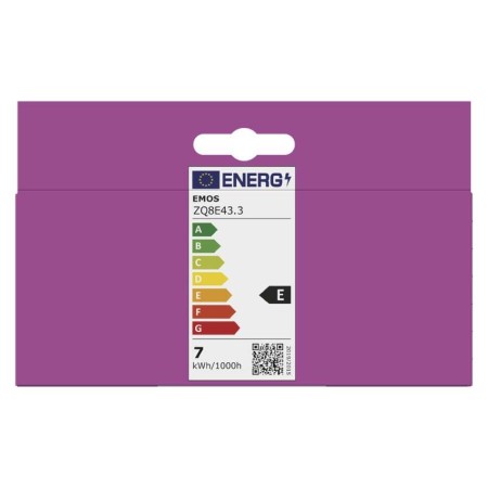 Set 3 Faretti LED GU10 7W (60w) 4000K 806lm: Luce Neutra Visione Chiara | Emos ZQ8E43.3