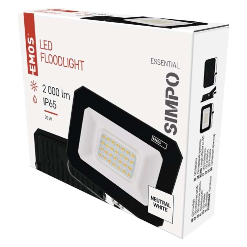 Faro LED SIMPO 20W 2000lm 4000K... Faro LED SIMPO 20W 2000lm 4000K...