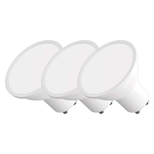 Set 3 Faretti LED GU10 7W (60W) 3000K...