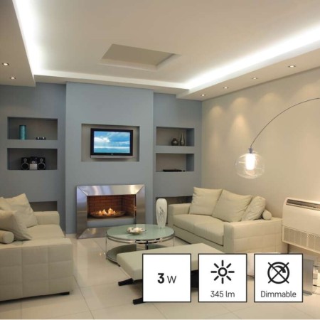 Set 3 Faretti LED GU10 3W 3000K (35W) 345lm Luce Calda 3 Anni Garanzia | EMOS ZQ8E12