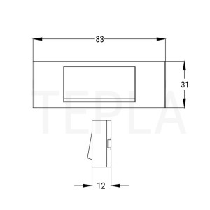 Pulsante Portanome Illuminabile Nero per Campanello da Parete | Zippo 22901N 2