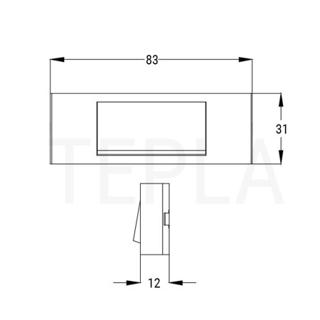 Pulsante Portanome Illuminabile Nero per Interni o Esterni Coperti, Montaggio a Parete | Zippo 22901N
