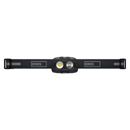 Lampada Frontale LED COB Ricaricabile, 500 lm, Sensore Touchless, 7 Modalità, 130m di Portata, USB-C | EMOS P3542