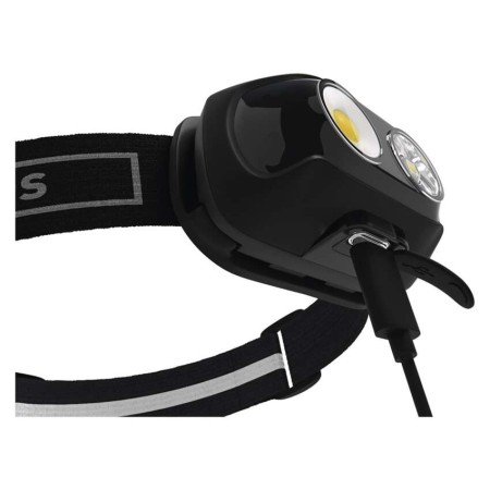 Lampada Frontale LED COB Ricaricabile, 500 lm, Sensore Touchless, 7 Modalità, 130m di Portata, USB-C | EMOS P3542