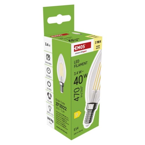 Lampadina LED Filamento Oliva E14... Lampadina LED Filamento Oliva E14...