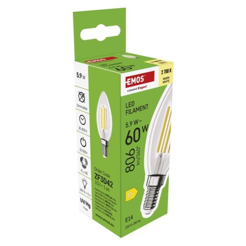 Lampadina LED Filamento Oliva E14... Lampadina LED Filamento Oliva E14...