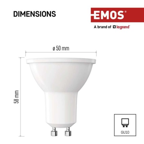 Faretto LED GU10 4W 3000K 450lm: Luce... Faretto LED GU10 4W 3000K 450lm: Luce...