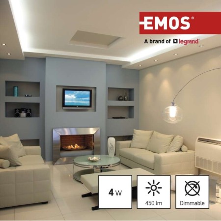 Faretto LED GU10 4W 3000K 450lm: Luce Calda Accogliente | Emos ZQ8E22