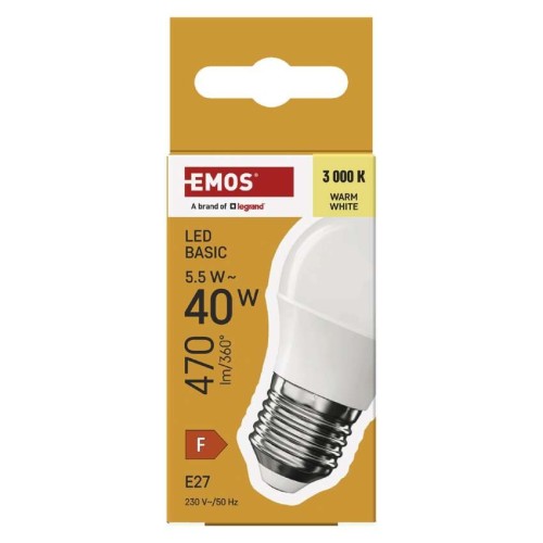 Lampadina LED Sfera E27 5.5W (40W)... Lampadina LED Sfera E27 5.5W (40W)...