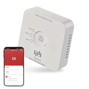 Rilevatore monossido smart Wi-Fi EMOS P56400S certificato EN 50291 con app smartphone