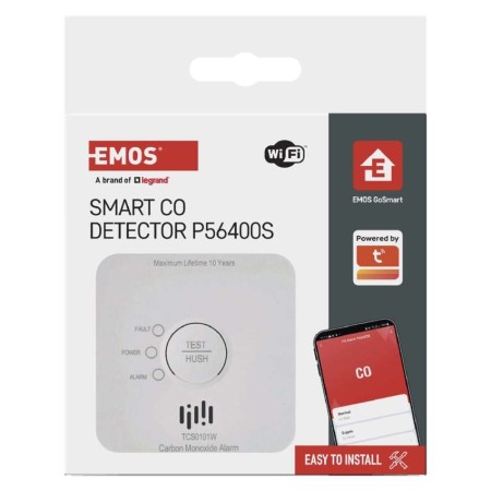 Confezione da scaffale EMOS P56400S con Wi-Fi e 10 anni di durata Confezione da scaffale EMOS P56400S con Wi-Fi e 10 anni di durata