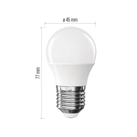 Lampadina LED Sfera E27 6.5W (60W) 2700K 806lm Luce Calda | Emos ZQ6E41