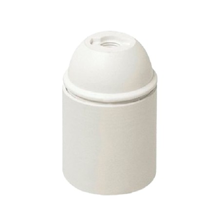 Portalampada E27 Bianco in Termoplastica con Foro Filettato 10x1 | FAI 0165/TP Portalampada E27 Bianco in Termoplastica con Foro Filettato 10x1 | FAI 0165/TP