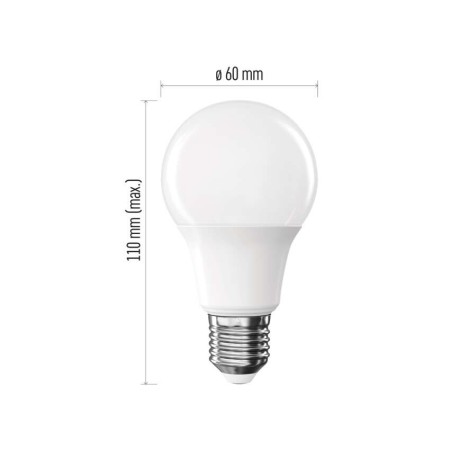 Set 3 Lampadine LED A60 E27 9.4W (60W) 806lm 3000K Luce Calda | EMOS ZL5F42.3