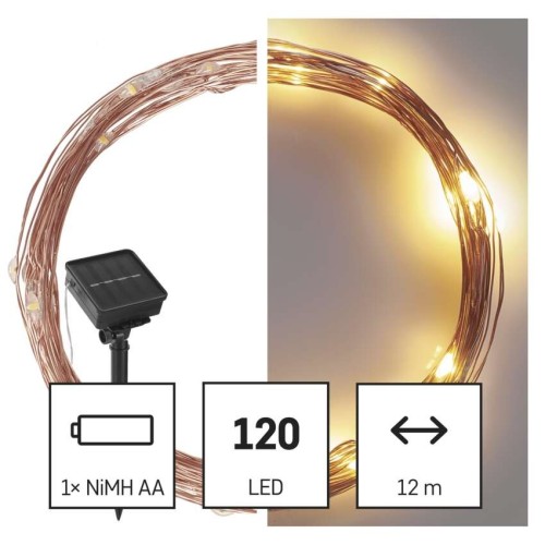 Catena Luminosa NANO LED Solare 12m... Catena Luminosa NANO LED Solare 12m...