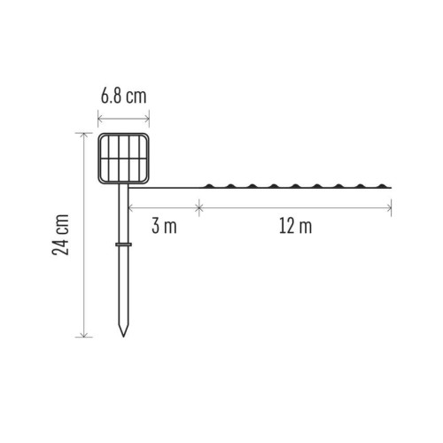 Catena Luminosa NANO LED Solare 12m... Catena Luminosa NANO LED Solare 12m...