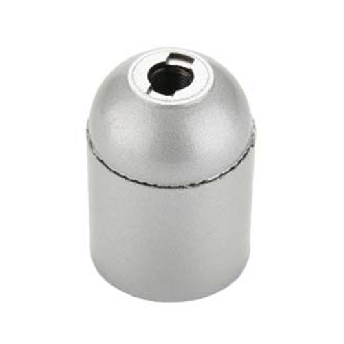 Portalampada in Resina E27 Liscio Argento FAI 0165/ARG