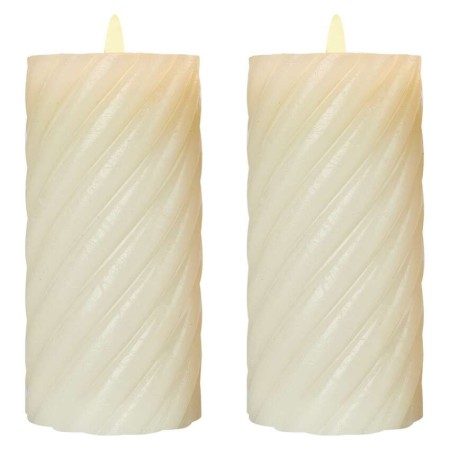 Candele in Vera Cera con Luce LED Calda e Timer | Emos DCCV17