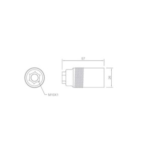 Portalampada in Metallo E14 Ottone FAI 1041/F 2