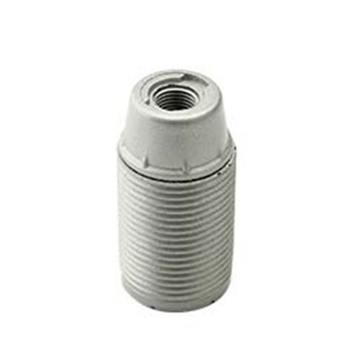 Portalampada Filettato in Resina E14 Argento FAI 0194/ARG