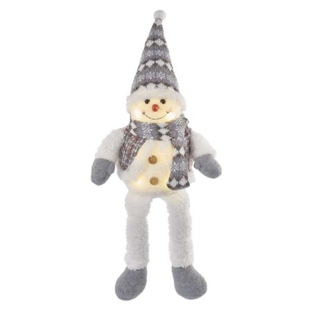 Pupazzo di Neve Natalizio LED Seduto 31 cm con Luce Bianca Calda | Emos DCFW02