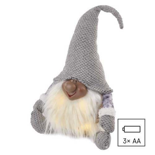 Gnomo Natalizio LED Seduto 35 cm con... Gnomo Natalizio LED Seduto 35 cm con...