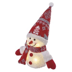 Pupazzo di Neve Natalizio LED con Luce Bianca Calda 25 cm 2