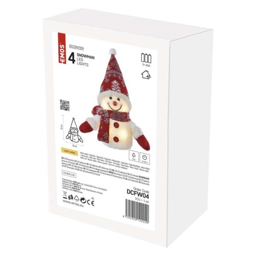 Pupazzo di Neve Natalizio LED con... Pupazzo di Neve Natalizio LED con...