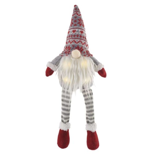 Elfo Natalizio LED Seduto 27 cm con... Elfo Natalizio LED Seduto 27 cm con...